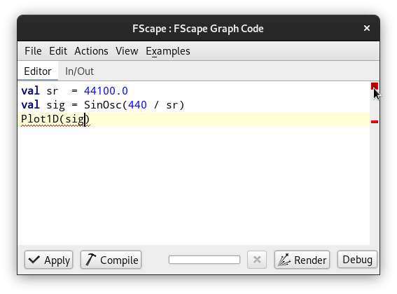 Compilation Error in FScape Code Editor