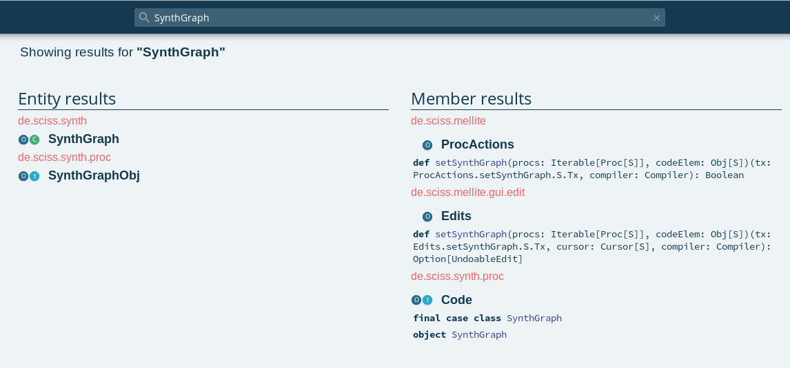 API Search for SynthGraph